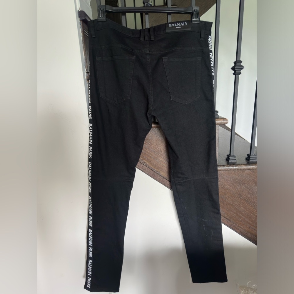 Balmain monogram slim fit jeans - Picture 2 of 11